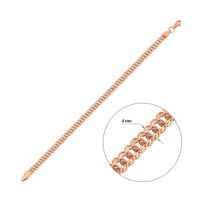 Золотой цепочный браслет плетения Фантазийное (арт. ц3121905)