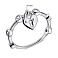 Серебряное кольцо Замочек с подвеской (арт. 7501/6980) – изображение 2
