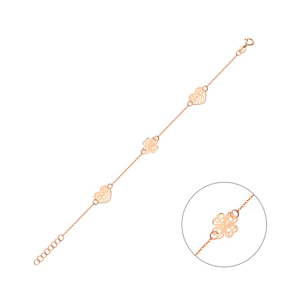 Золотий браслет без каміння (арт. 325663) – зображення 1