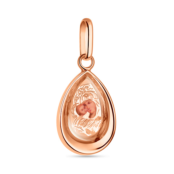 Золотая ладанка "Богородица" (арт. 400400В) – изображение 1