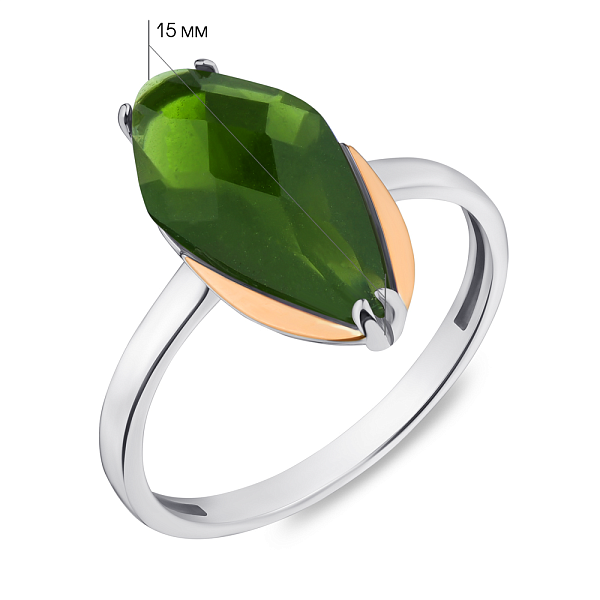 Кольцо серебряное с альпинитом (арт. 7201/354азкп) – изображение 2