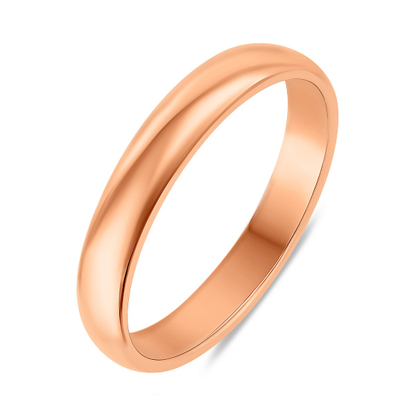 Классическое обручальное кольцо из золота (арт. 220100) – изображение 1