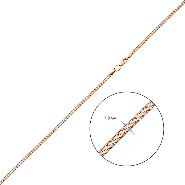 Золотий ланцюжок плетіння Спіга плоска (арт. 303604) – зображення 2