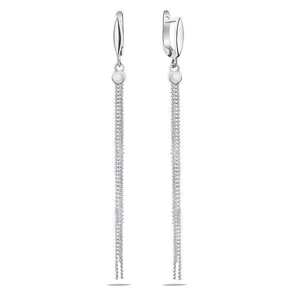 Серебряные серьги с подвесками (арт. 7502/3727) – изображение 1