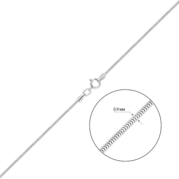 Золотая цепочка плетения Снейк (арт. 304203б) – изображение 3