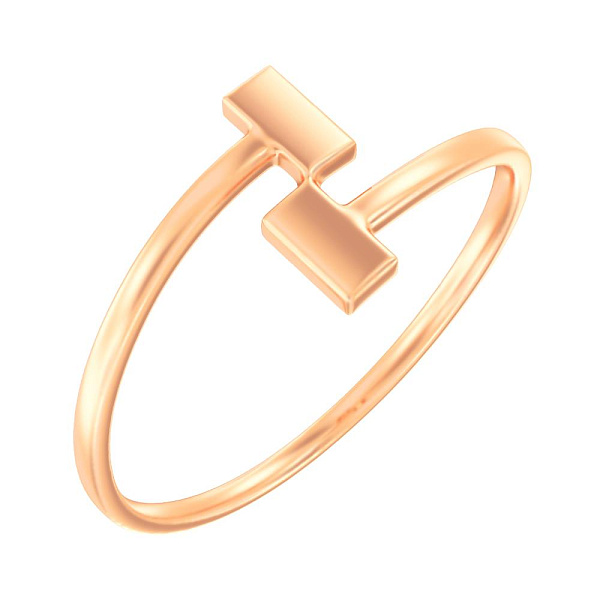 Золотое кольцо без камней (арт. 140899) – изображение 1