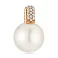 Кулон з червоного золота з перлиною та фіанітами (арт. 421680прлб) – зображення 1