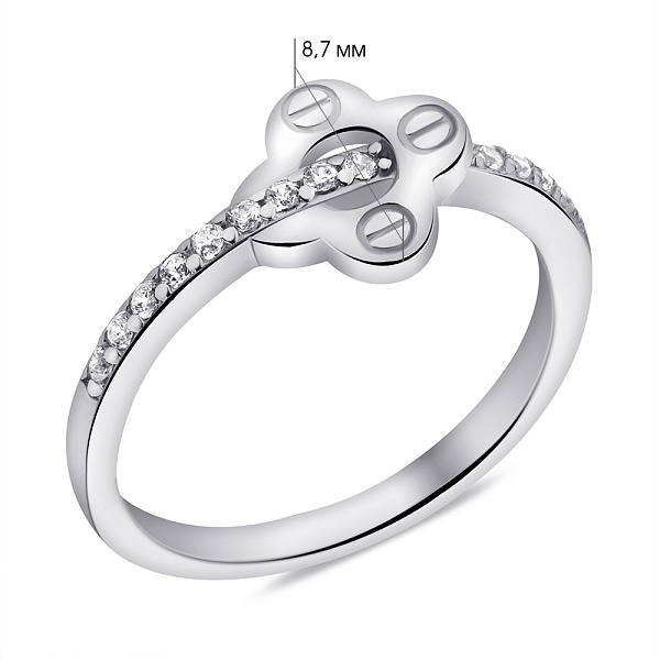 Серебряное кольцо с фианитами (арт. 7501/6916) – изображение 2