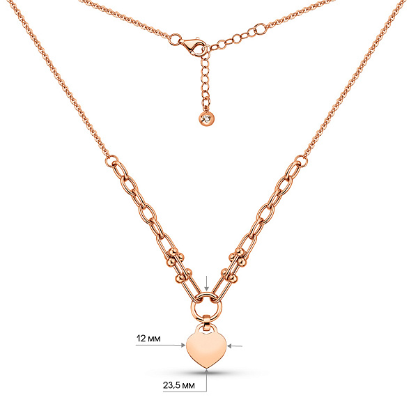 Колье из красного золота (арт. 352436) – изображение 3