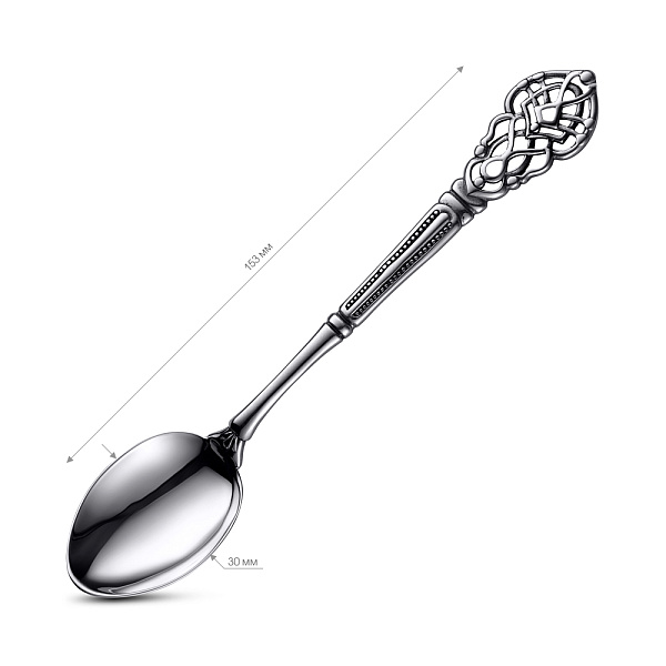 Серебряная чайная ложка (арт. 7922/8100233) – изображение 2