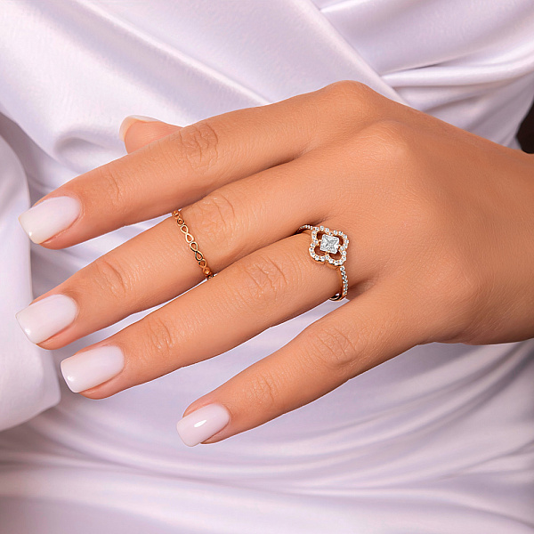 Каблучка з червоного золота Нескінченність (арт. 140884) – зображення 5