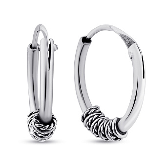 Серьги из серебра без камней (арт. 7902/С5/314)