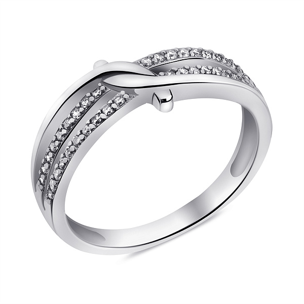 Серебряное кольцо с фианитами (арт. 7501/6814) – изображение 1