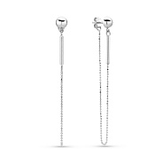 Золотые серьги с цепочкой (арт. 1091085б)