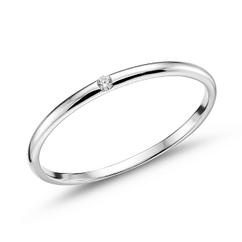 Фото Золота каблучка з діамантом (арт. К011708б)