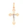 Крестик из красного и белого золота (арт. 501740/25) – изображение 1