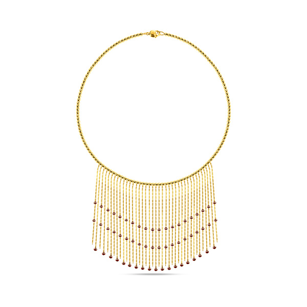 Золотое колье Francelli с подвесками (арт. 352359жк) – изображение 2