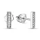 Сережки-пусети з білого золота з діамантами (арт. Т011136005б) – зображення 1