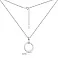 Срібне кольє з фіанітом (арт. 7507/893) – зображення 3