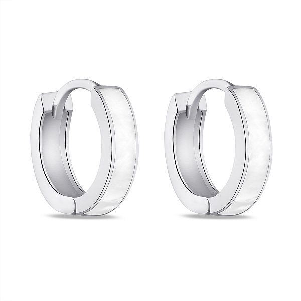 Серебряные серьги с перламутром  (арт. 7502/4900/10п) – изображение 1