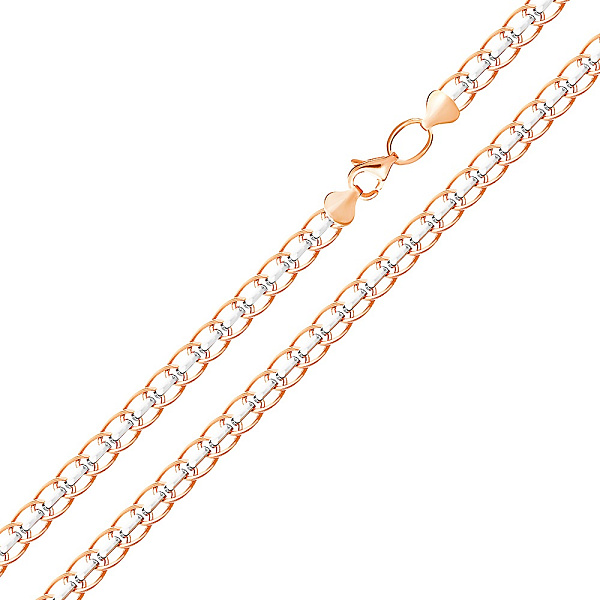 Золотое колье с родированием (арт. 350268р) – изображение 1