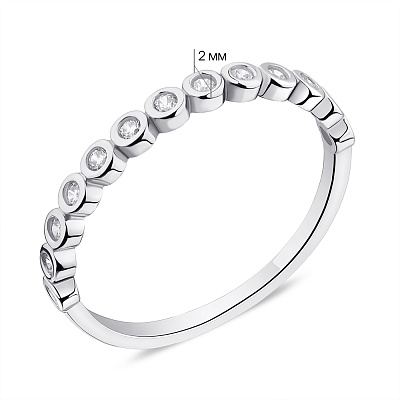 Кольцо из серебра с фианитами (арт. 7501/6310)