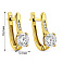 Серьги из желтого золота с фианитами (арт. 113500ж) – изображение 4
