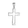 Срібний хрест без каменів (арт. 7503/1726) – зображення 1
