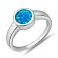 Серебряное кольцо с опалом (арт. 7501/8176Пос) – изображение 1