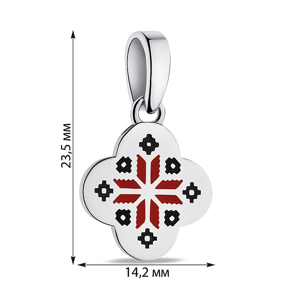Серебряный подвес с эмалью (арт. 7503/2214екчс) – изображение 2