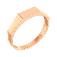 Кольцо из красного золота без камней (арт. 141186)