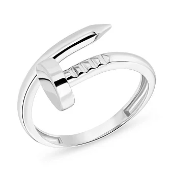 Золота каблучка "Цвях" без каміння (арт. 155321б)