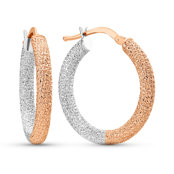 Золотые серьги-кольца без камней (арт. 1091202/25кб) – изображение 1