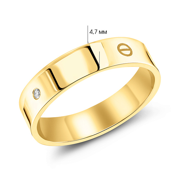 Кольцо из желтого золота (арт. 154940ж) – изображение 2