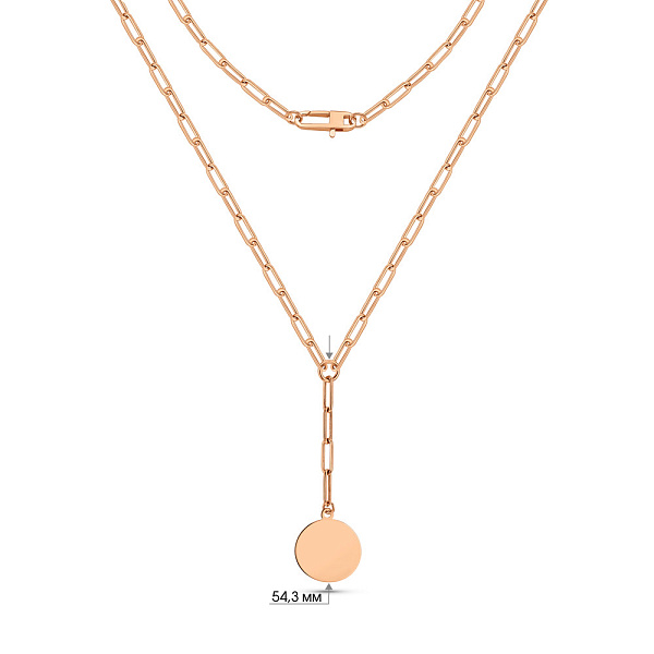 Золоте кольє Монети (арт. 352832) – зображення 4