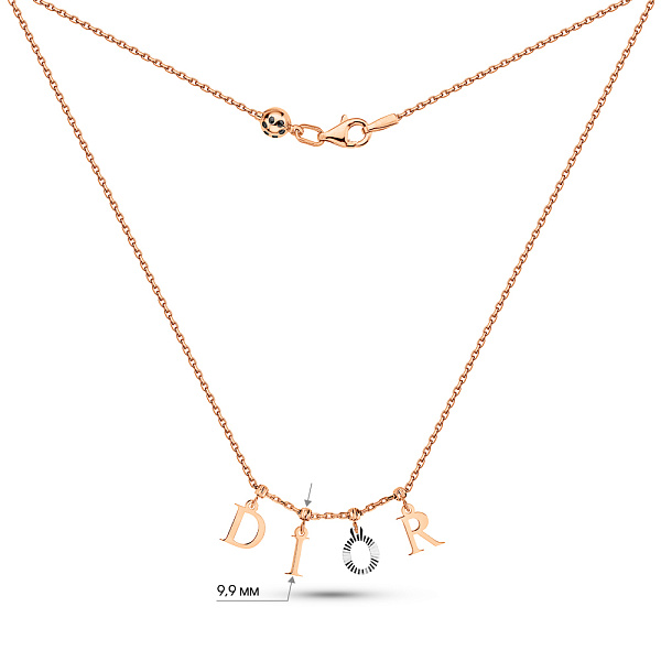 Золоте кольє з підвісками (арт. 352893кб) – зображення 8