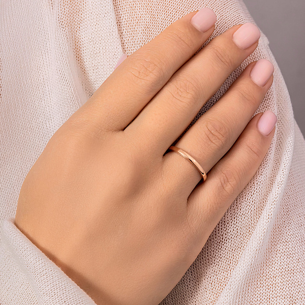 Весільна обручка з червоного та білого золота (арт. 239217кб) – зображення 5