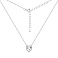 Серебряное колье Сердце с фианитами (арт. 7507/1770) – изображение 2