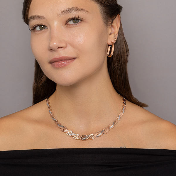 Серьги из красного золота (арт. 1091573/30) – изображение 3