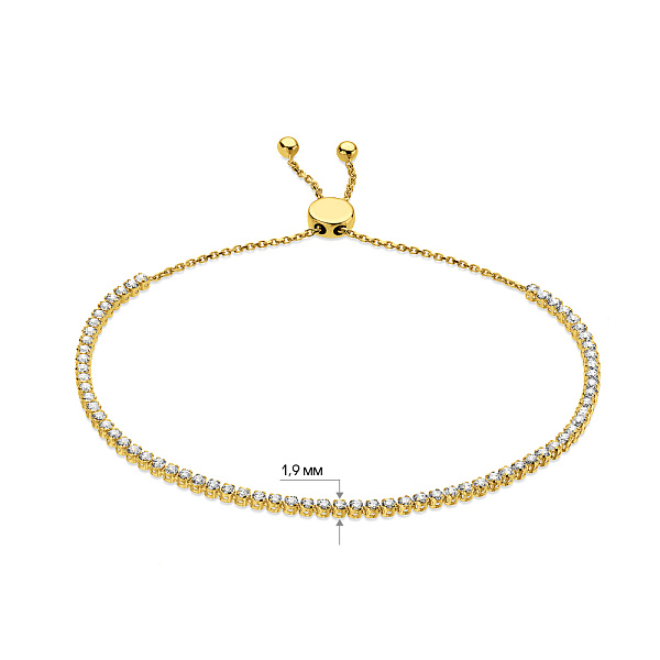 Золотий браслет Francelli з фіанітами (арт. 3261148ж) – зображення 5