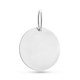 Золотой подвес под гравировку в форме монеты (арт. 4401022б)