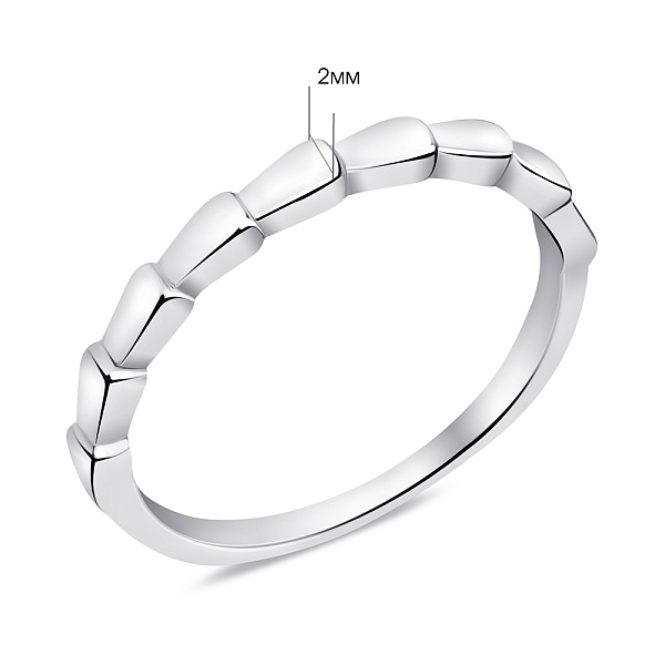 Серебряное кольцо без камней (арт. 7501/6855) – изображение 2