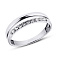 Серебряное кольцо с фианитами (арт. 7501/15071р) – изображение 1