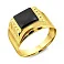 Печатка з жовтого золота з оніксом (арт. 180378жо) – зображення 1