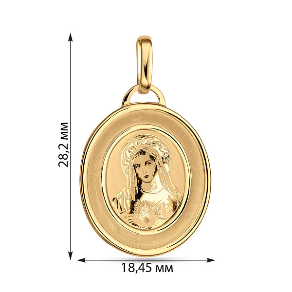 Золота ладанка (арт. 431101ж) – зображення 2