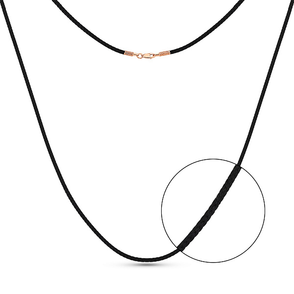 Шелковый шнурок с золотыми вставками (арт. 900014Д) – изображение 3