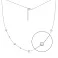 Серебряное колье с белым ониксом (арт. 7507/2323/5об) – изображение 1