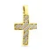 Хрестик з золота з фіанітами (арт. 423100ж) – зображення 1