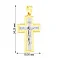 Нательный крестик из желтого и белого золота (арт. 501098ж) – изображение 3
