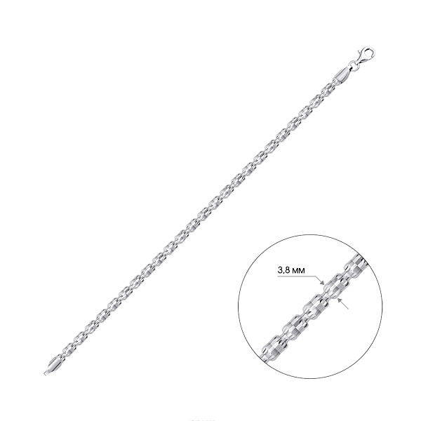 Серебряный браслет без камней (арт. 7509/4813) – изображение 2